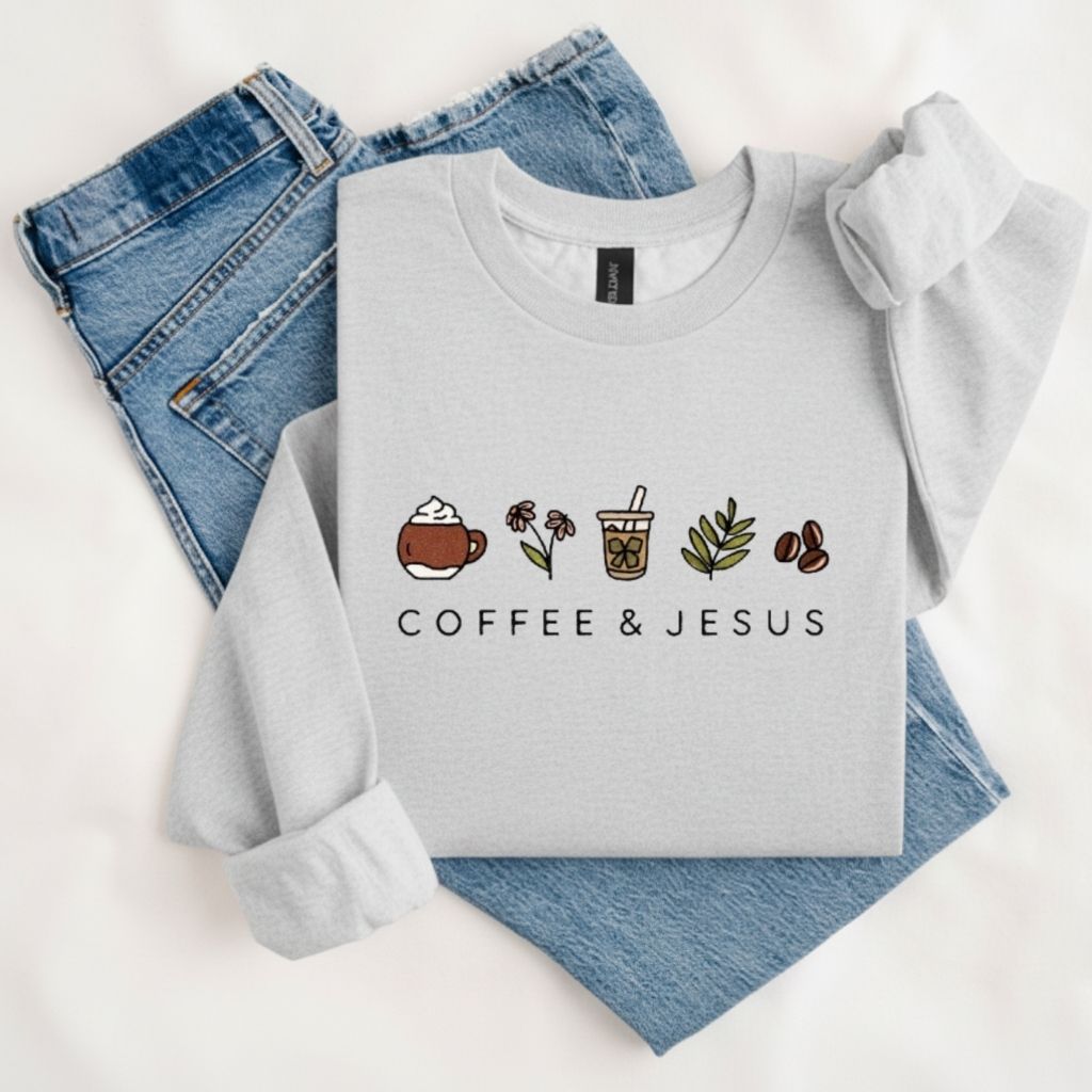 Coffee and Jesus Crewneck Sweatshirt