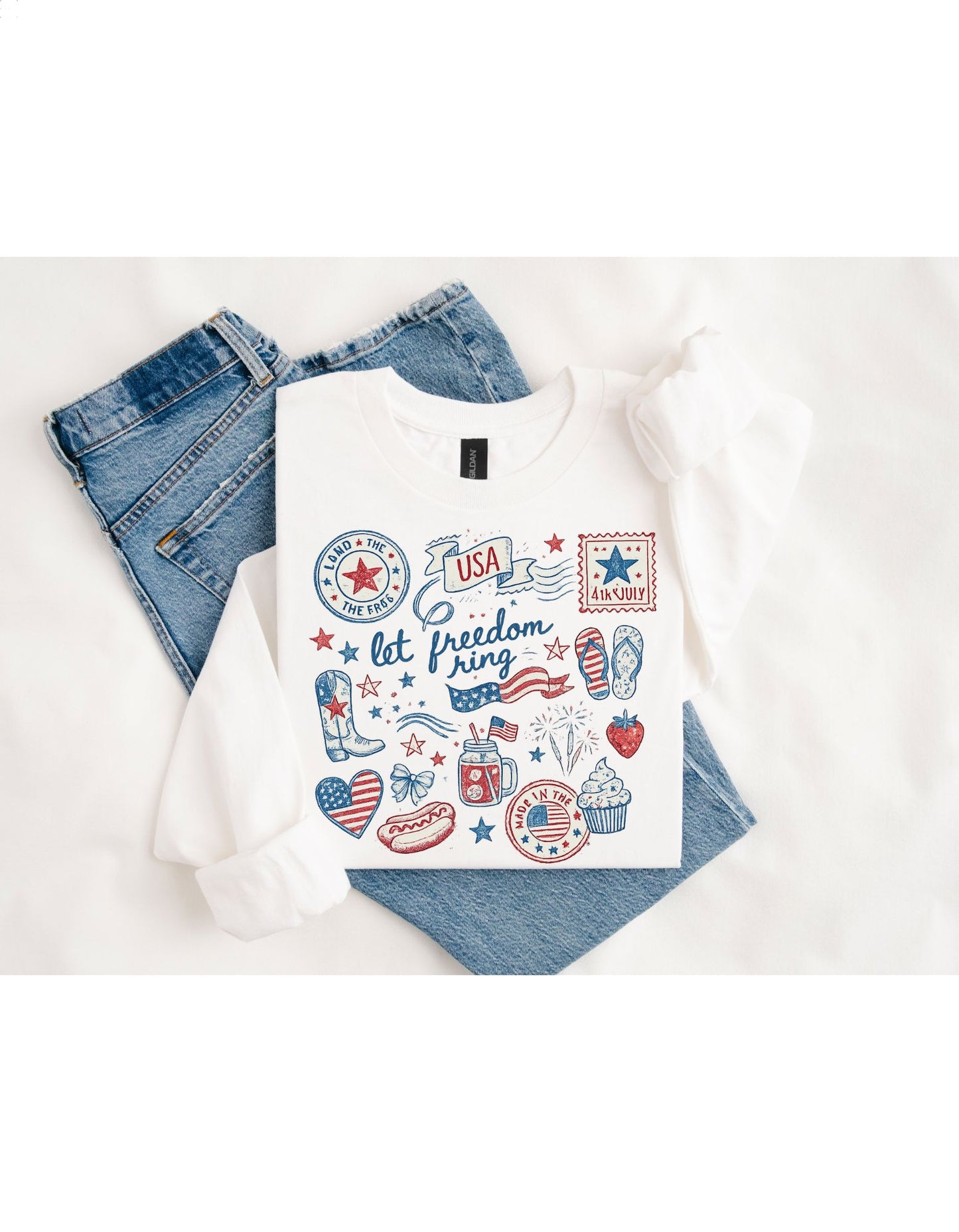 Let Freedom Ring 4th of July T-Shirt & Sweatshirt