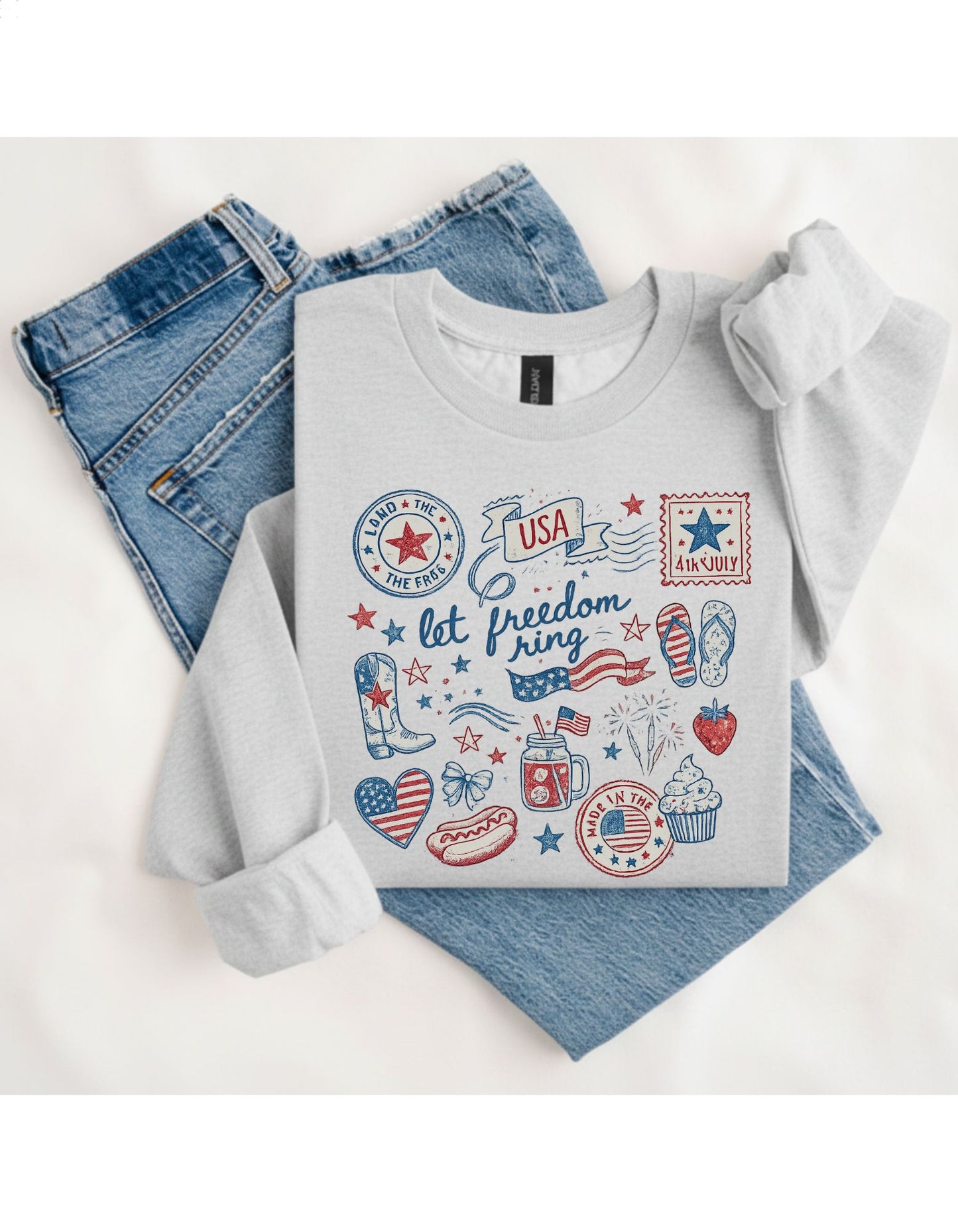 Let Freedom Ring 4th of July T-Shirt & Sweatshirt