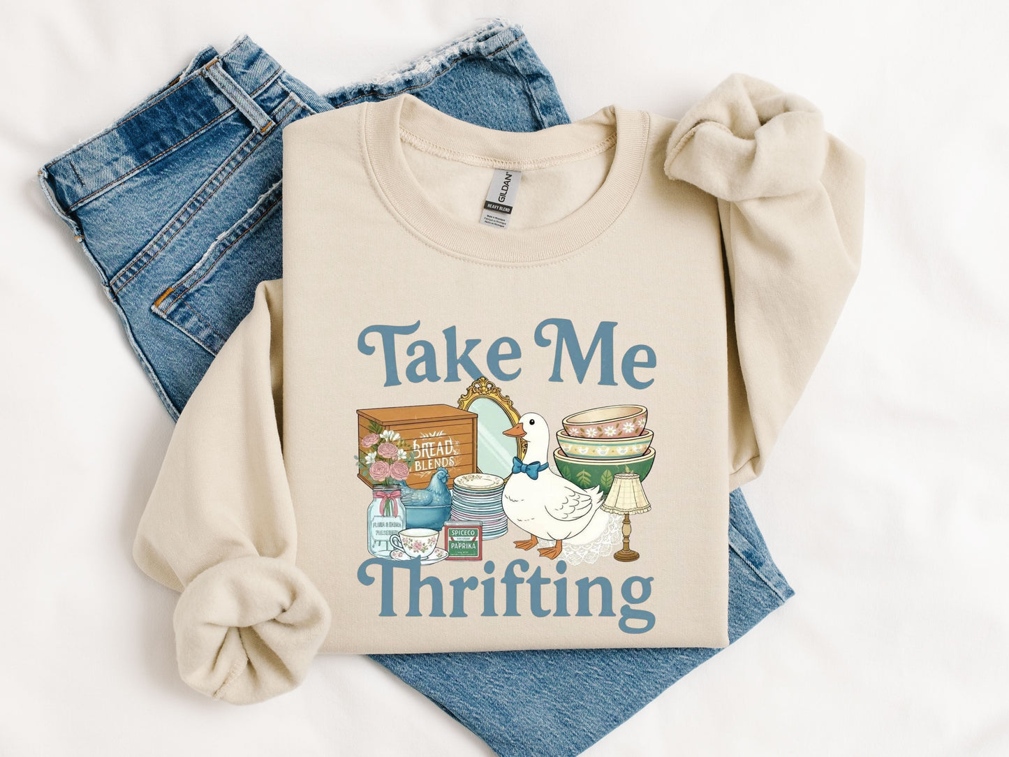 Take Me Thrifting Goose T-Shirt & Sweatshirt