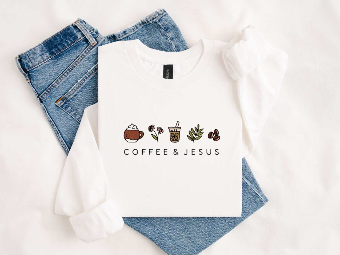 Coffee and Jesus Crewneck Sweatshirt