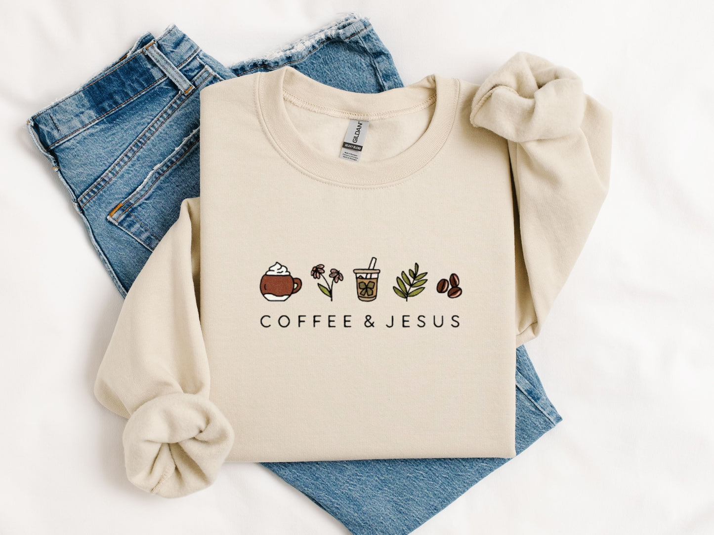 Coffee and Jesus Crewneck Sweatshirt