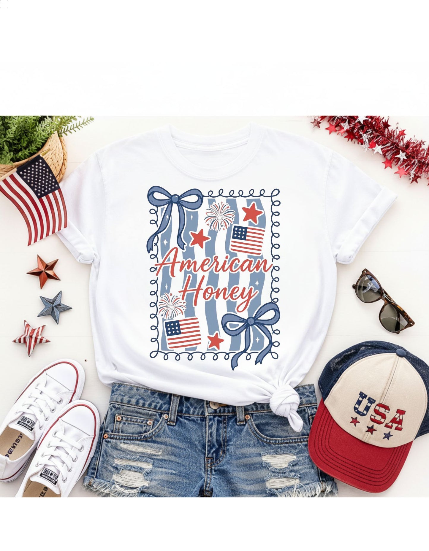 American Honey Stamp T-Shirt & Sweatshirt
