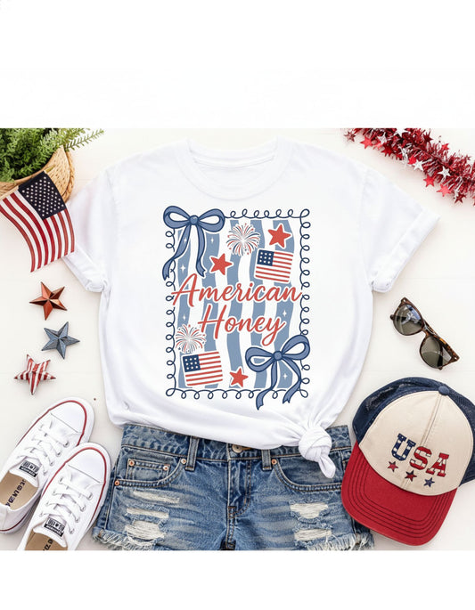 American Honey Stamp T-Shirt & Sweatshirt