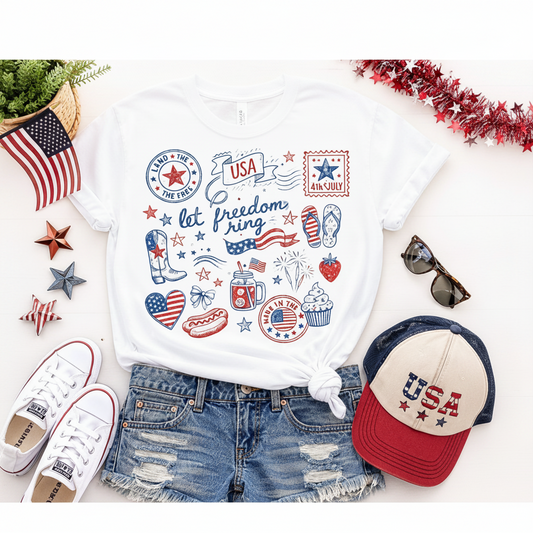 Let Freedom Ring 4th of July T-Shirt & Sweatshirt